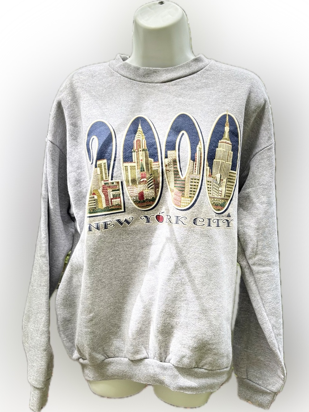Vintage Y2K 2000 NYC Graphic Crewneck Sweatshirt